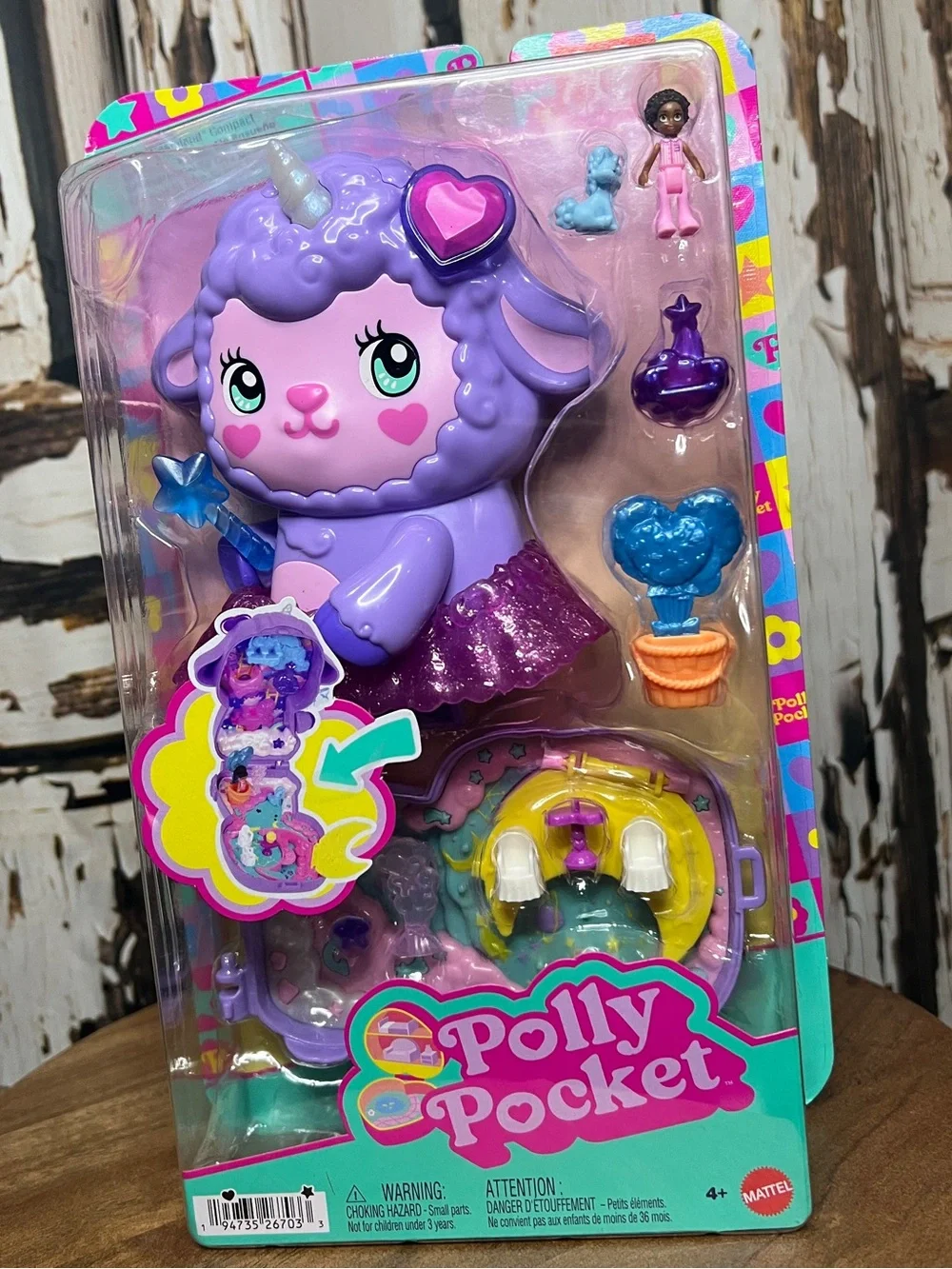 Polly Pocket Lilac Unicorn Playset by Mattel - Purple